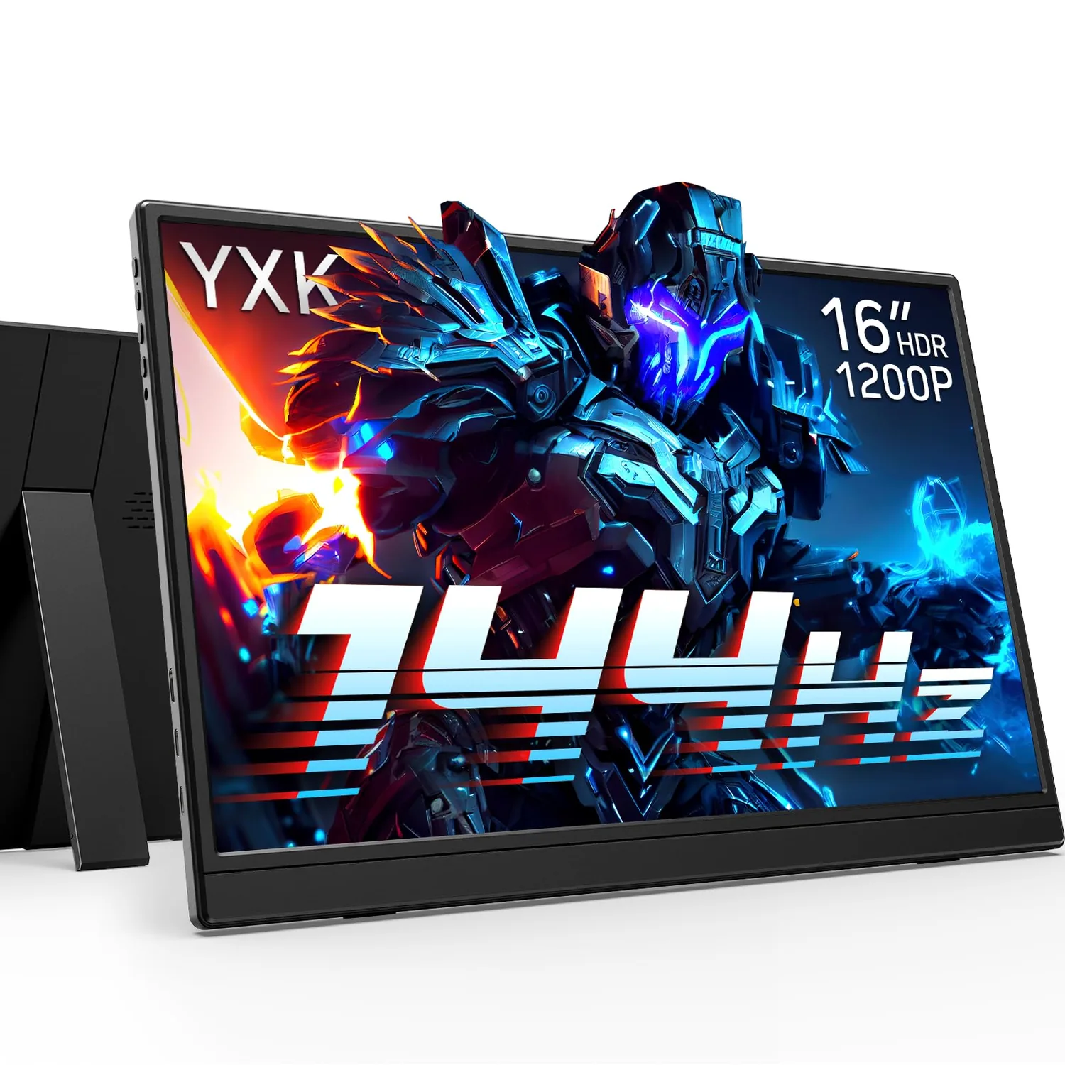 Yxk Portable Monitor 16 inch 1200P 144Hz IPS HDR Ultra-Slim Gaming Monitor